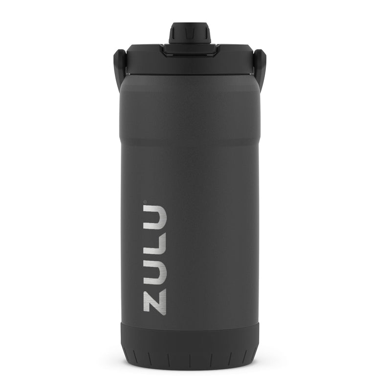 Zulu Mammoth Vacuum Insulated Stainless Steel Water Jug, 101-oz, Black, with Leakproof Lid